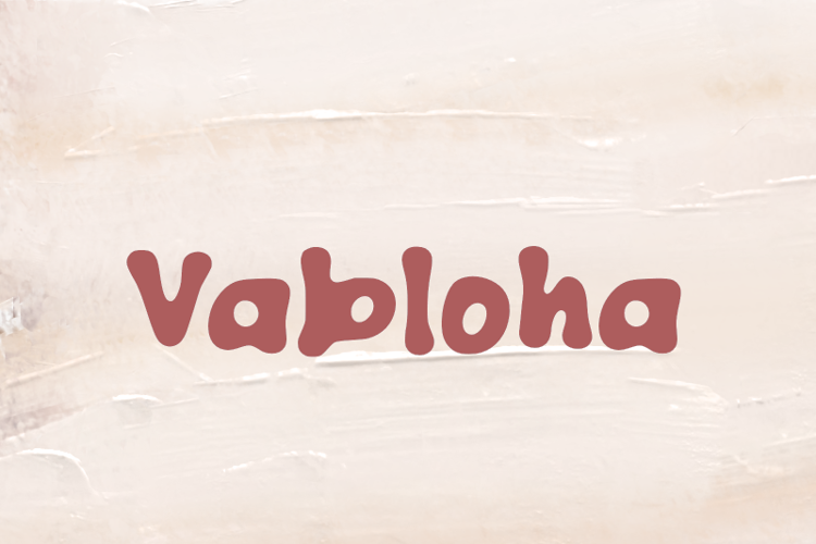 v Vabloha Font