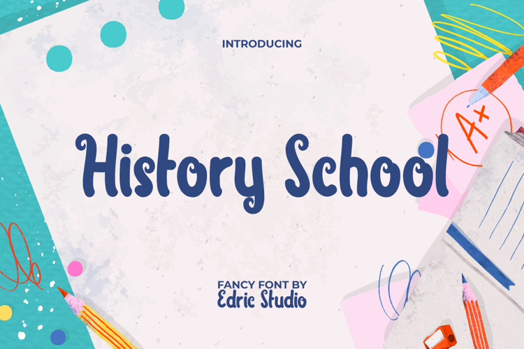Preview of History School Font