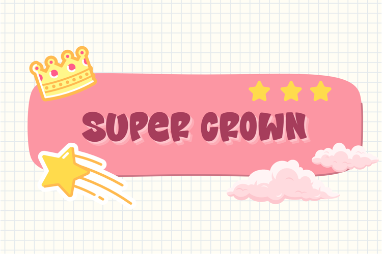 Preview of Super Crown Font