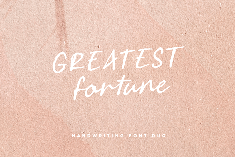 Greatest Fortune Script Font