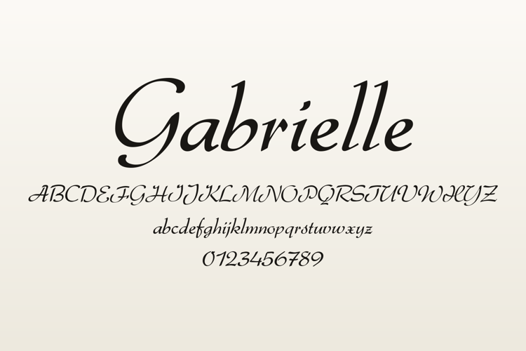 Preview of Gabrielle Font