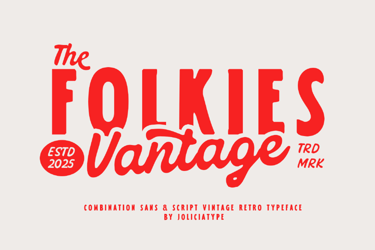 Folkies Vantage Script Font
