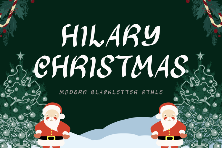 Hilary Christmas Font