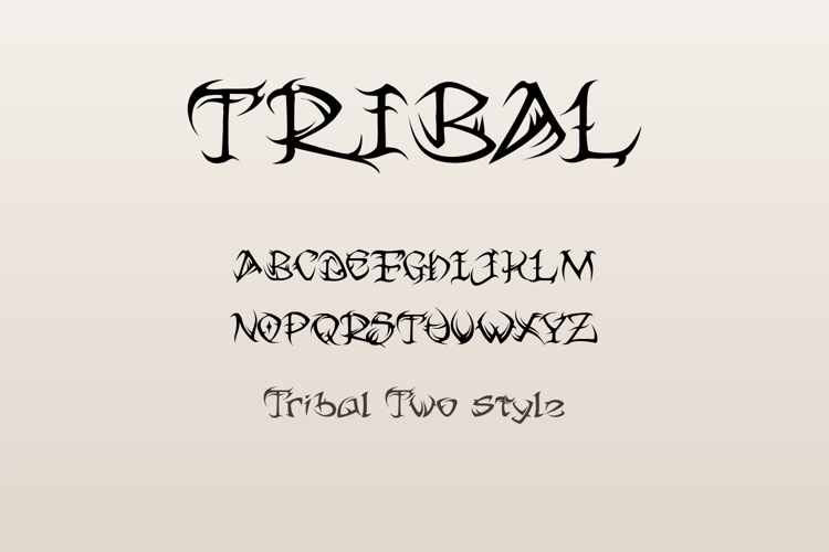 Preview of Tribal Font