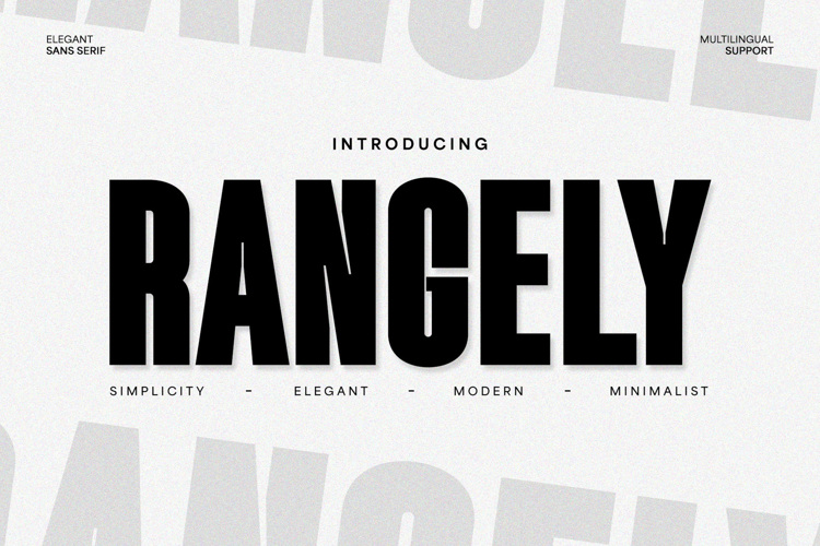 Preview of Rangely Font