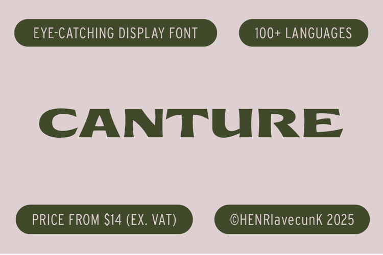 Preview of Canture Font