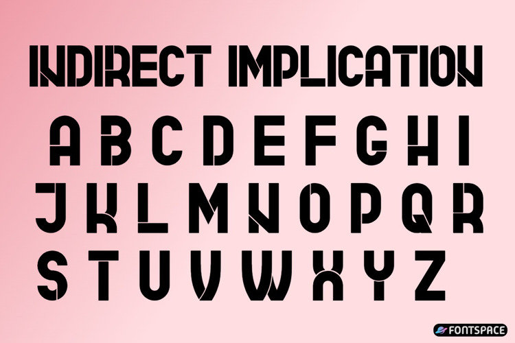 Preview of Indirect Implication Flat Font