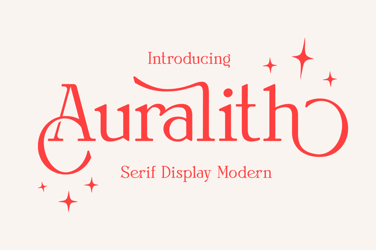 Preview of Auralith Font