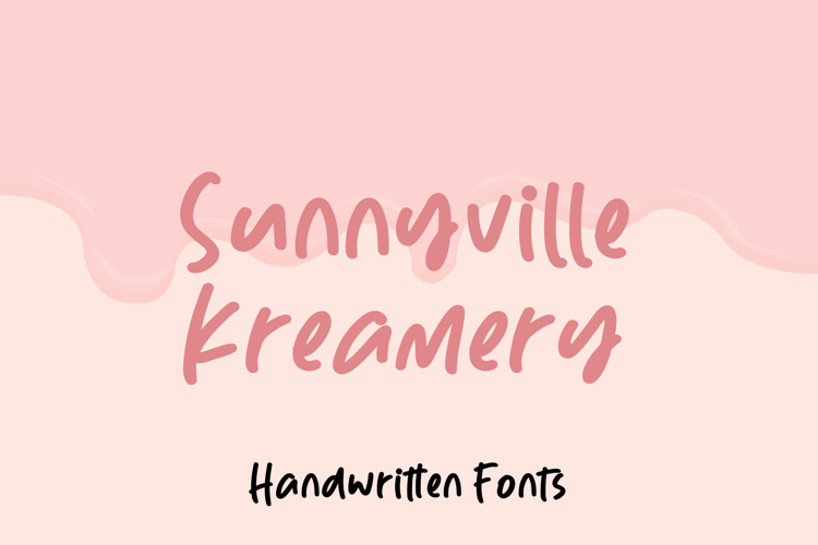 Sunnyville Kreamery Font