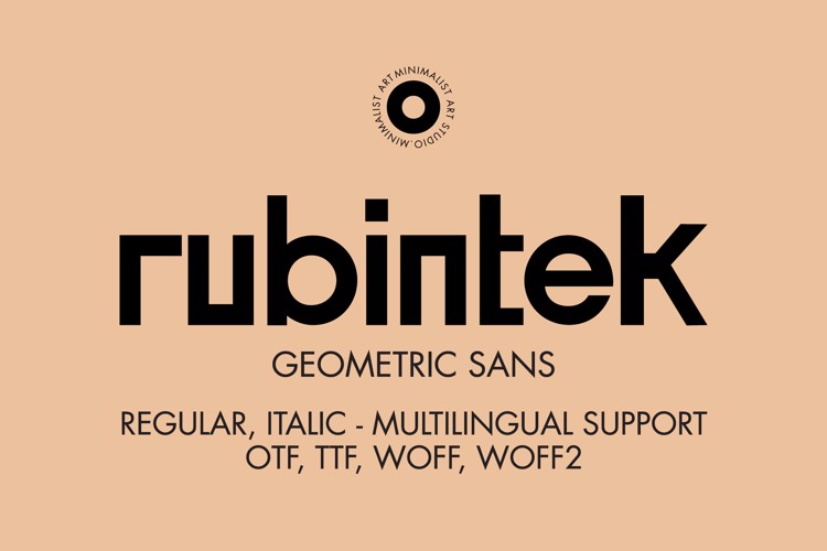 Preview of rubintek Font
