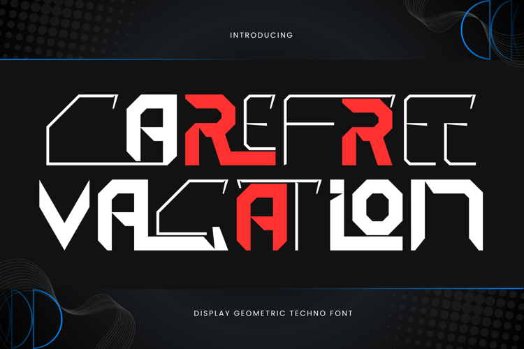 Preview of Carefree Vacation Font