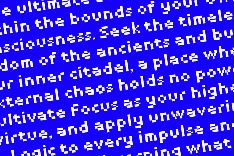 Preview of IT Gridbit Font