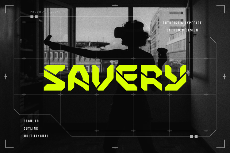 Preview of Savery Font