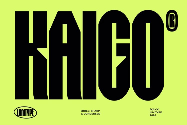 Preview of Kaigo - Bold Condensed Font