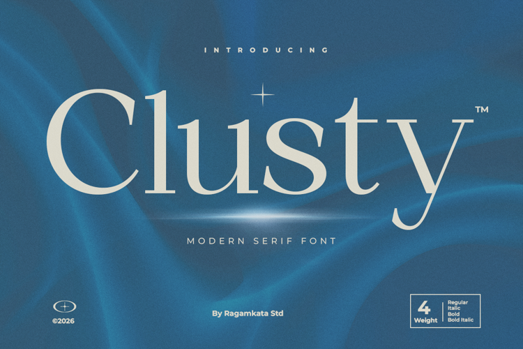Preview of Clusty Font