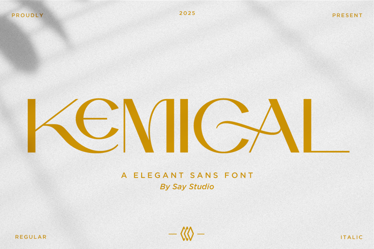 Preview of Kemical DEMO Font