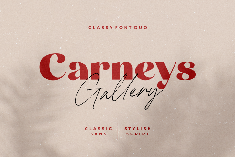 Carneys Gallery Script Font