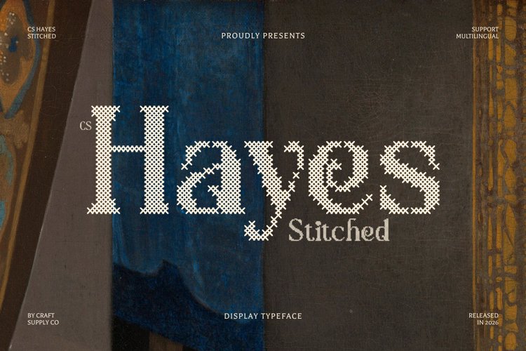 Preview of CS Hayes Stitched Font
