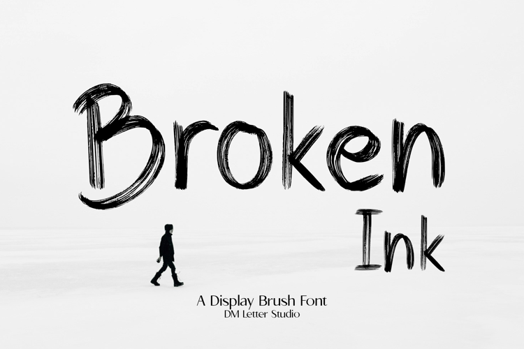 Preview of Broken ink Font