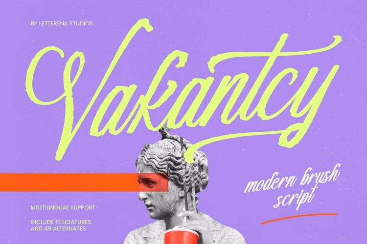 Preview of Vakantcy Font