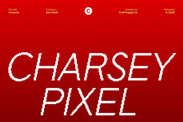 Preview of Charsey Pixel Font