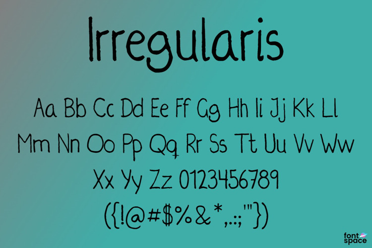 Irregularis Font