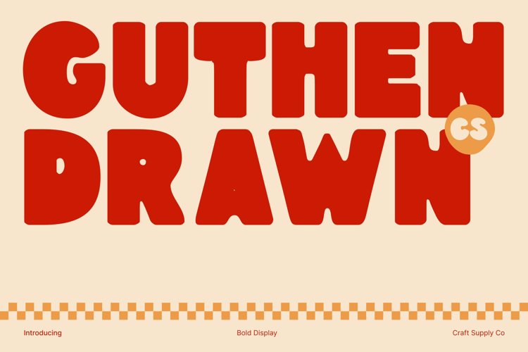 Preview of CS Guthen Drawn Font