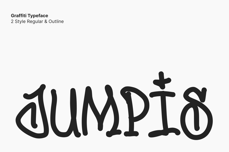 Jumpis Graffiti Font | Fitrah Type | FontSpace