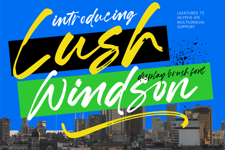 Preview of Lush Windson Font