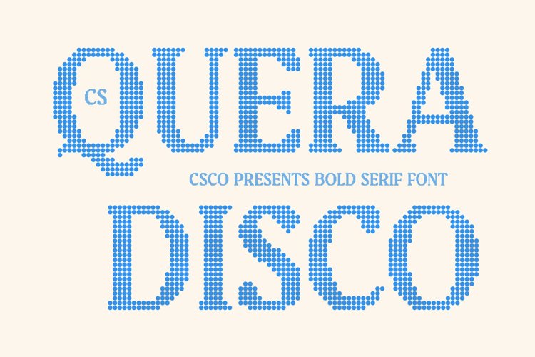 Preview of CS Quera Disco Font