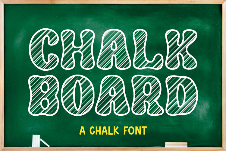 Preview of CHALKBOARD Font