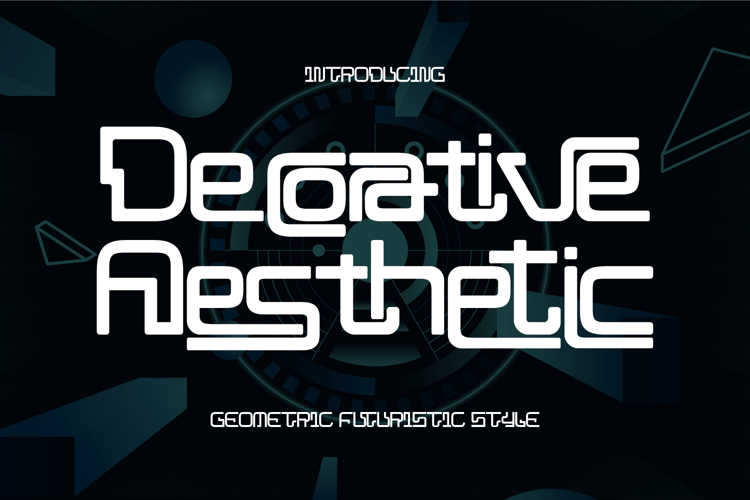 Preview of Decorative Aesthetic Font