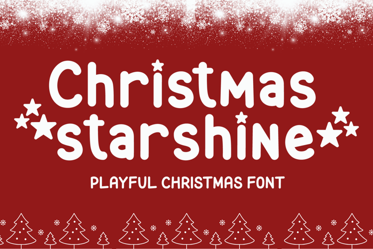 Preview of Christmas Starshine Font