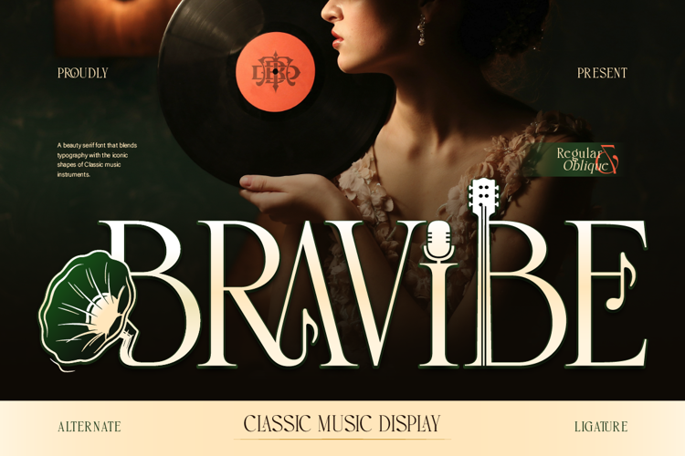 Preview of Bravibe Font