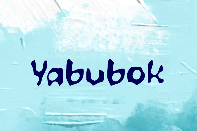 Preview of y  Yabubok Font