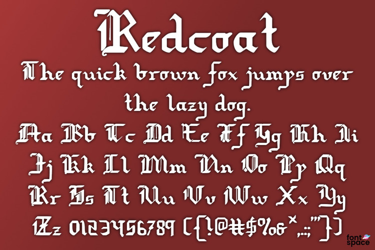 Redcoat Font