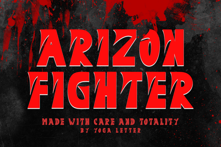 Preview of Arizon Fighter Font