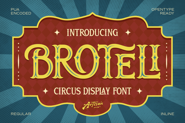 Preview of Broteli Font