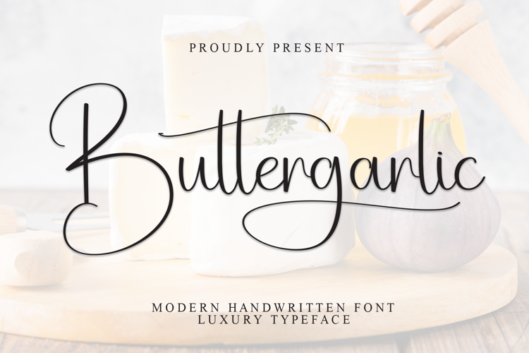 Preview of Buttergarlic Font