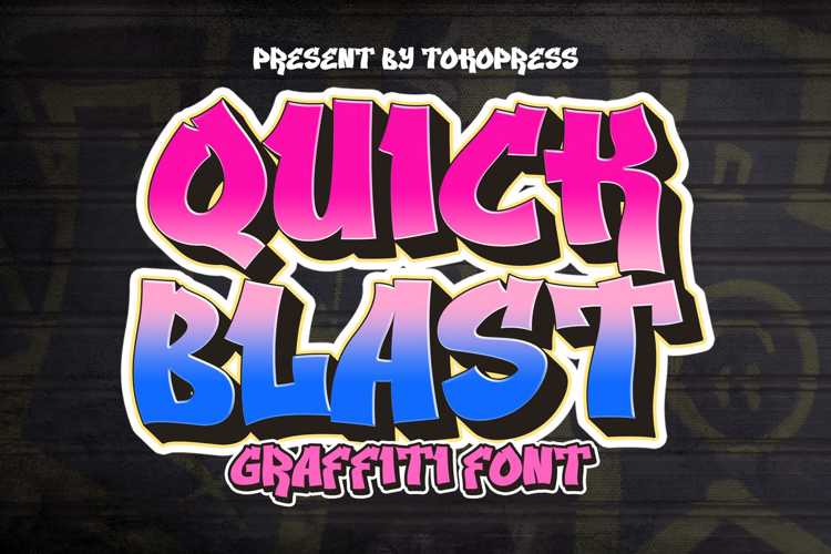 Preview of Quick Blast Font