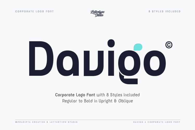 Preview of Davigo Font