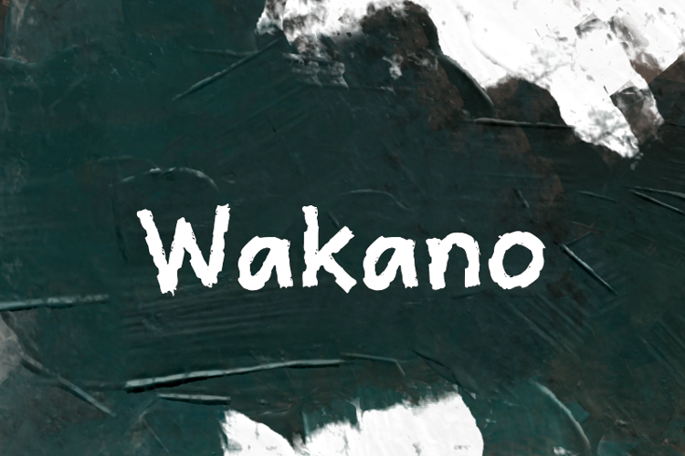 Preview of w Wakano Font