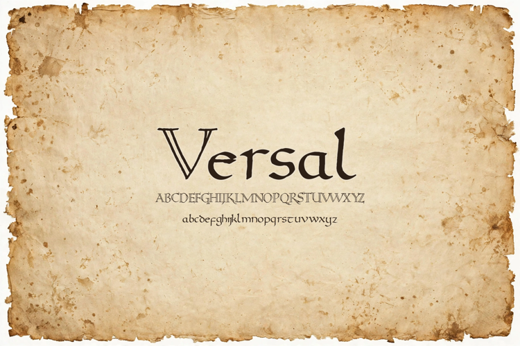 Preview of Versal Font
