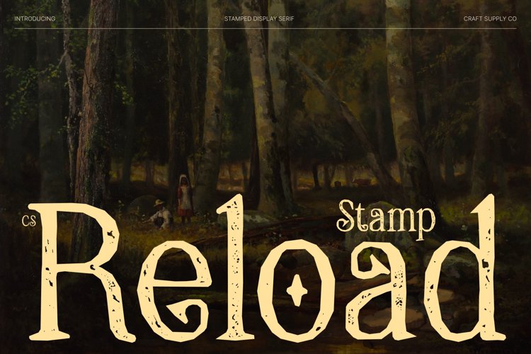 Preview of CS Reload Stamp Font