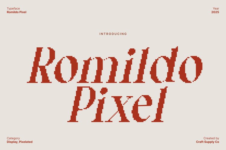 Preview of Romildo Pixel Font