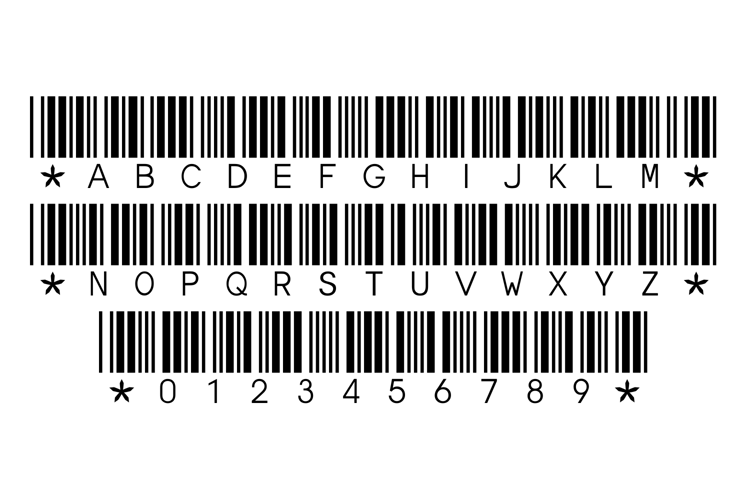 Preview of Bar-Code 39 Font