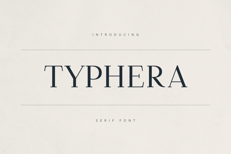 Preview of Typhera Font