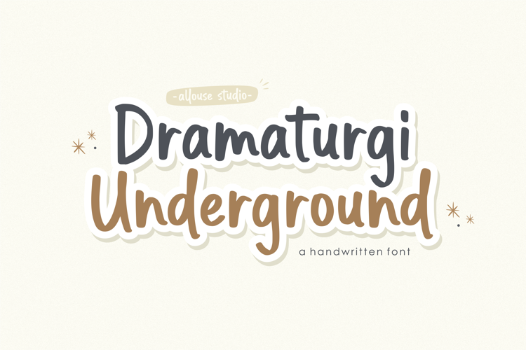 Dramaturgi Underground Font
