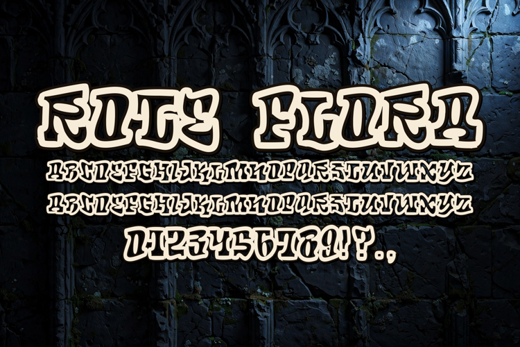 Preview of Rote Flora Font