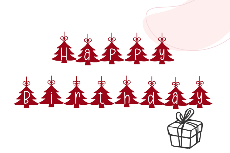 Preview of Hanging Christmas Font